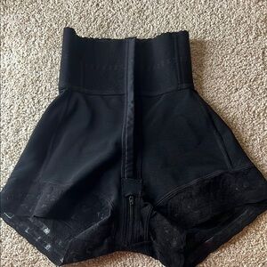 Elegant High Waist Black Women's Shorts